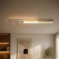 Lustra LED cu Proiector Reglabil FISSO Camilla, 66W, lumina Rece/Calda/Neutra, Auriu Lucios