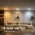 Lustra LED cu Proiector Reglabil FISSO Camilla, 66W, lumina Rece/Calda/Neutra, Auriu Lucios [3]