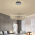 Lustra LED cu Telecomanda, LLC160/500CH, Cristal si Metal, 54W, 1 Cerc, Dimabila, Inaltime Reglabila, Lumina Rece/Calda/Neutra, Iluminat Luxos [3]