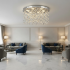 Candelabru LED Cristal LLC210/550CH Rotund, 30W, Lumina Rece/Calda/Neutra, Cristal, Crom Lucios [2]
