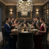 Candelabru LED Cristal LLC210/550CH Rotund, 30W, Lumina Rece/Calda/Neutra, Cristal, Crom Lucios [3]