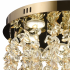 Candelabru LED Cristal LLC213/400GD Rotund, 22W, Lumina Rece/Calda/Neutra, Cristal, Auriu [2]