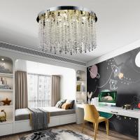 Candelabru LED Cristal LLC215/400WH Rotund, 22W, Lumina Rece/Calda/Neutra, Cristal, Auriu Candelabru LED Cristal LLC215/400WH Rotund, 22W, Lumina Rece/Calda/Neutra, Cristal, Auriu