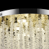 Candelabru LED Cristal LLC215/550WH Rotund, 29W, Lumina Rece/Calda/Neutra, Cristal, Auriu [2]