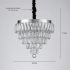 Lustra LED Cristal RIGO cu telecomanda Nobile Diametru 39cm, Crom Lucios, Inaltime Reglabila, Metal si Cristal [4]