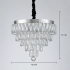 Lustra LED Cristal cu telecomanda RIGO Eleganza Diametru 48cm, Crom Lucios, Inaltime Reglabila, Metal si Cristal [4]