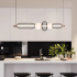 Lustra LED Suspendata LM551/5BK, 27W, Lumina 3000/4000/6000K, Negru, Inaltime Reglabila [3]