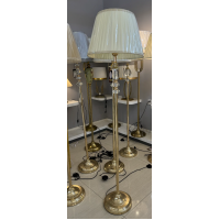 Lampadar LP215WH, 1x E27, 160cm, Alb si Auriu