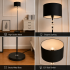Lampadar PAVLODAR, 1 x E27, Metal si Cristal, Negru [4]