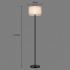 Lampadar Termez, 1 x E27, Metal, Alb si Negru [4]