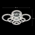 Lustra LED cu telecomanda si cristal NOVA ROTONDA RGB 239W, 8 Cercuri, lumina Rece/Calda/Neutra, Dimabila, Crom Lucios [4]