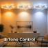 Lustra LED cu telecomanda 41W, Stele, lumina Rece/Calda/Neutra, Dimabila, Alb [4]