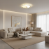 Lustra LED Marco cu Telecomanda, 76W, Dimabila, Auriu, Metal, Acril si Sticla, 3000K/4000K/6000K [2]