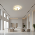 Lustra LED Marco cu Telecomanda, 76W, Dimabila, Auriu, Metal, Acril si Sticla, 3000K/4000K/6000K [3]