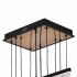 Lustra LED Suspendata cu Telecomanda, STRATA, 6 elemente, 82W, Lumina 3000/4000/6000K, Negru, Inaltime Reglabila [3]