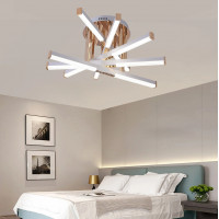 Lustra LED cu Telecomanda LT182/5WH, 68W, 5 Elemente, Lumina Rece/Clada/Neutra, Dimabila, Alb