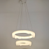 Lustra LED, suspendata cu Telecomanda, AMADEO, 89W, Lumina Rece/Calda/Neutra, Dimabila, Inaltime Reglabila, Alb [3]