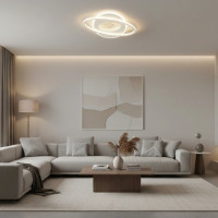 Lustra LED cu telecomanda VOLTA 96W, Ovala, lumina Rece/Calda/Neutra, Dimabila, Alb Lustra LED cu telecomanda VOLTA 96W, Ovala, lumina Rece/Calda/Neutra, Dimabila, Alb