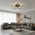 Lustra LED cu Telecomanda LT660/5BK, 5 Elemente, 54W, Lumina 3000/4000/6000K, Negru, Inaltime Reglabila [2]