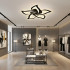 Lustra LED cu Telecomanda LT660/5BK, 5 Elemente, 54W, Lumina 3000/4000/6000K, Negru, Inaltime Reglabila [3]