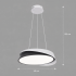 Lustra LED cu telecomanda SCHECTE, 3000K/4000K/6000K, 96W, Metal si Plastic, Alba+Neagra [4]