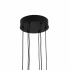 Lustra LED cu telecomanda ,Suspendata 71W, 3 Elemente, lumina Rece/Calda/Neutra, Dimabila, Inaltime Reglabila, Negru [4]