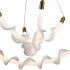Lustra LED Suspendata Acril UNDA Crown, 28W, Lumina Calda/Neutra/Rece 3000/4000/6000K, Alb, Inaltime Reglabila, Metal si Acril [4]
