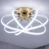 Lustra LED cu Telecomanda LT770/500GD, 45W, Lumina Calda/Rece/Neutra 3000K/4000K/6000K, Dimabila, Aurium Metal [2]