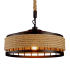 Lustra Vintage LV300/400BK, 1xE27, Rustic Barn, Sfoara si Metal, 40cm, Maro [4]