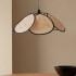 Lustra Vintage 1xE27, Barn, Diametru 80cm, Lemn si Metal, Maro [3]