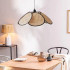 Lustra Vintage 1xE27, Barn, Diametru 80cm, Lemn si Metal, Maro [4]