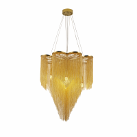 Candelabru MD9021 6xG9, Diametru 50cm, Auriu, Metal