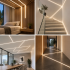 Profil din aluminiu incastrat pentru banda LED, Lungime 300cm, Alb [2]