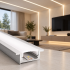 Profil din aluminiu incastrat pentru banda LED, Lungime 300cm, Alb [3]