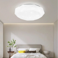 Lustra LED, 51W, Diametru 50cm, Lumina Calda/Rece/Neutra, Alb