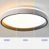Plafoniera LED , 50W, Diametru 40cm, Lumina Calda/Rece/Neutra, Alb [2]