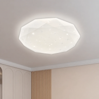 Plafoniera LED Hexagon 33 cm, 27W, 3000K / 4000K / 6000K, Alb, Metal si Acril