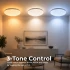 Plafoniera LED Hexagon 33 cm, 27W, 3000K / 4000K / 6000K, Alb, Metal si Acril [3]