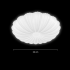 Plafoniera LED Margareta 23 cm, 22W, 3000K / 4000K / 6000K, Alb, Metal si Acril [4]
