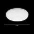 Plafoniera LED Rotund 23 cm, 22W, 3000K / 4000K / 6000K, Alb, Metal si Acril [4]