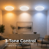 Plafoniera LED 35 cm, 31W, 3000K / 4000K / 6000K, Alb, Metal si Acril [4]