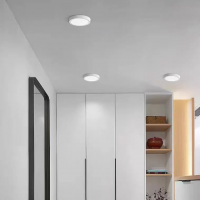 Plafoniera LED de Tavan Rotunda, 31W, 22cm, 6000K, Metal Alb – Lumina Rece