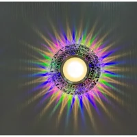 Spot LED, CROMIO II, 4W, Rotund, lumina RGB/Rece, Transparent