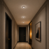 Spot LED ORBITA, 5W, Rotund, Lumina Rece / Calda, Bronz Antichizat, Rasina si Sticla [2]