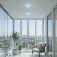 Spot LED ORBITA, 5W, Rotund, Lumina Rece + RGB, Alb, Rasina si Sticla