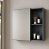 Set Mobilier SIENA pentru Baie ,Dulap Lavoar+Dulap Oglinda 60cm, 2 Piese, Gri si Alb [3]