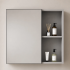 Set Mobilier TIVOLI pentru Baie , Dulap Lavoar+Dulap Oglinda 60cm, 2 Piese, Gri si Alb [3]
