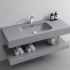 Set Mobilier KROSS pentru Baie, 80cm, 3 Piese, Gri [3]