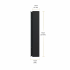 Oglinda LED cu Dulap STRATO 75x70 cm Negru Iluminare Completa si Depozitare Spatioasa [4]