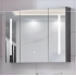 Oglinda LED cu Dulap AXEN 100x70 cm Alb Banda Verticala si Senzor Touch [2]